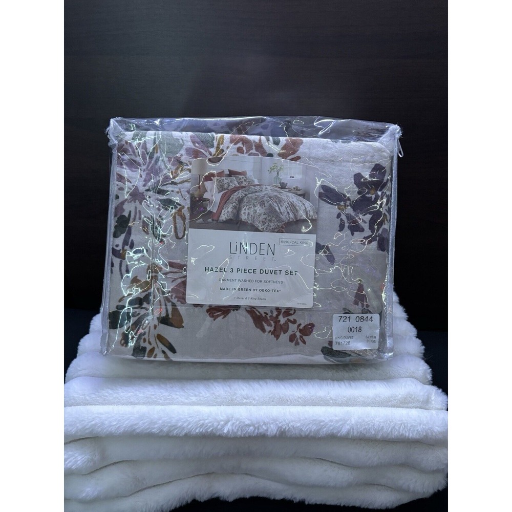 Linden hazel 3 piece duvet set‎